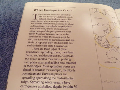 USGS Earthquakes Informational Pamphlet-1999 Printing