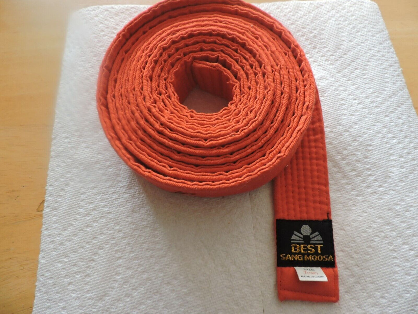Karate Ranking Belt - Orange-Size 7 (132" Long)