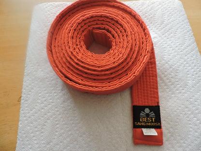 Karate Ranking Belt - Orange-Size 7 (132" Long)