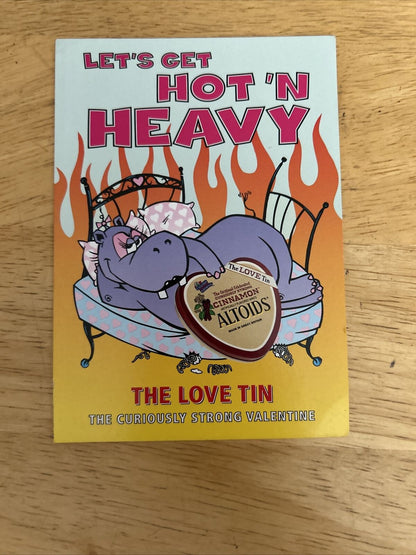 Lets Get hot and Heavy The Love Tin Altoids Postcard