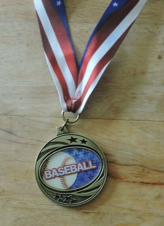 Baseball Medal and Ribbon Generic