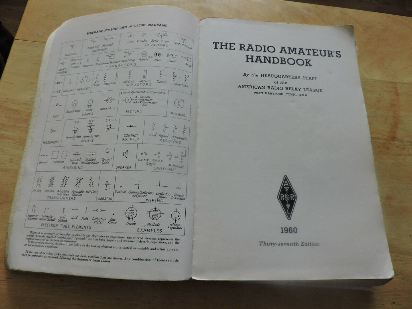 THE RADIO AMATEUR'S HANDBOOK 1960 THE STANDARD MANUAL OF AMATEUR RADIO COMMUNICA