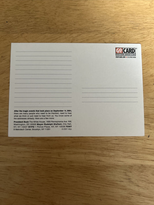 Dear Mr. Giuliani Postcard (A Thank You)