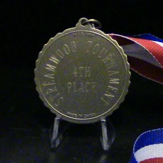 Soccer Medal (Streamwood Tournament, 4th Place) With Ribbon