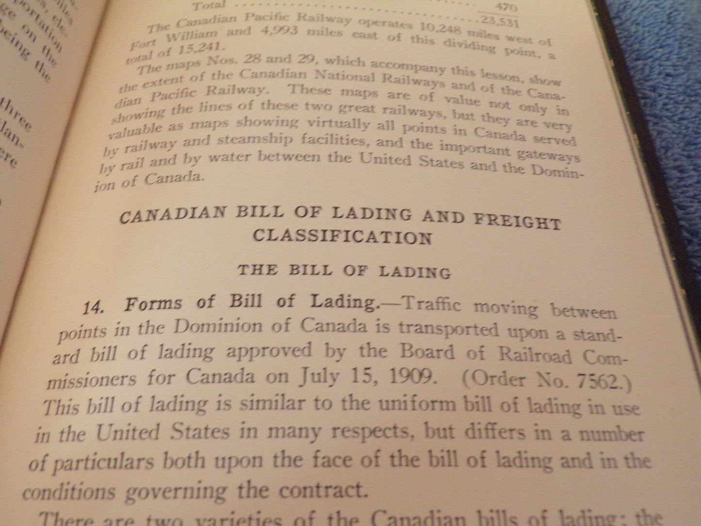 Rate Making Canadian Classification Book 1931 Printing