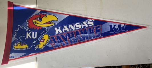 KU JAYHAWKS Pennant (Kansas University)