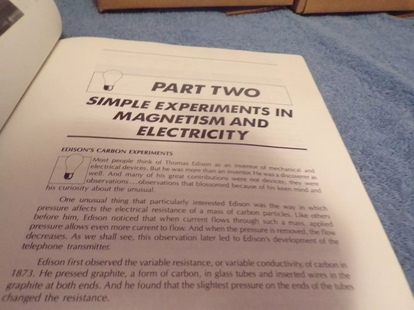 Wiley Science Editions: Thomas Edison Book of Easy and Incredible Experiments