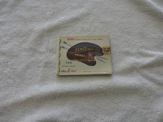 Reno Nevada (biggest little city in the world) Smal Souvenir Photo Booklet