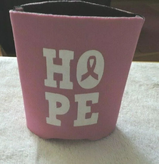 BREAST CANCER "HOPE" KOOZIE ( DRINK HUGGIE) NEW