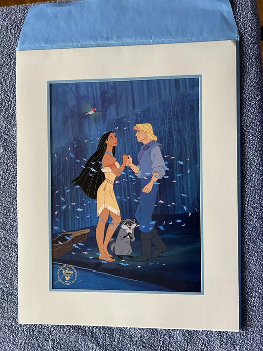 DISNEY'S POCAHONTAS COMEMORATIVE LITHOGRAPH 14 X 11 INCHES-1995