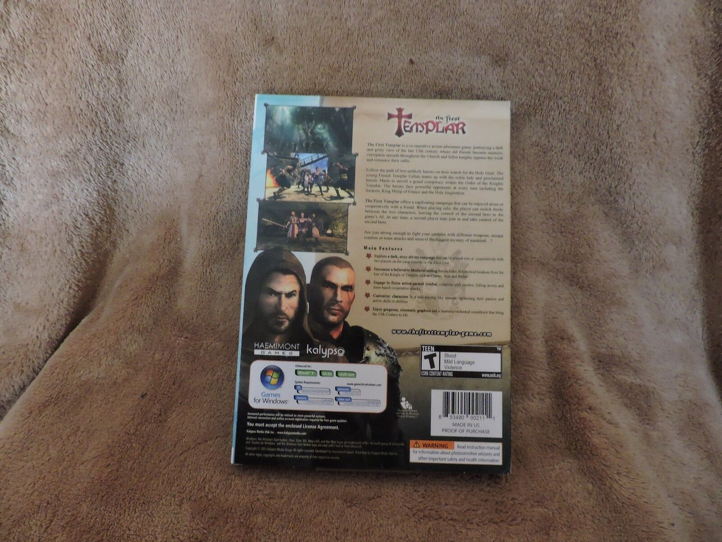 THE FIRST TEMPLAR--PC GAMES FOR WINDOWS