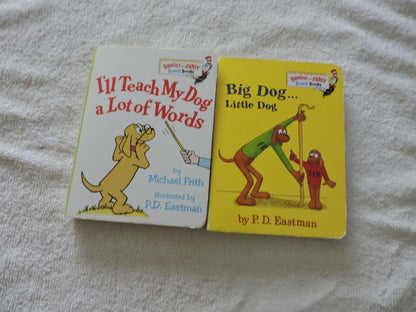 SET OF TWO BRIGHT AND EARLY BOOKS: BIG DOG...LITTLE DOG & I'LL TEACH MY DOG A LO