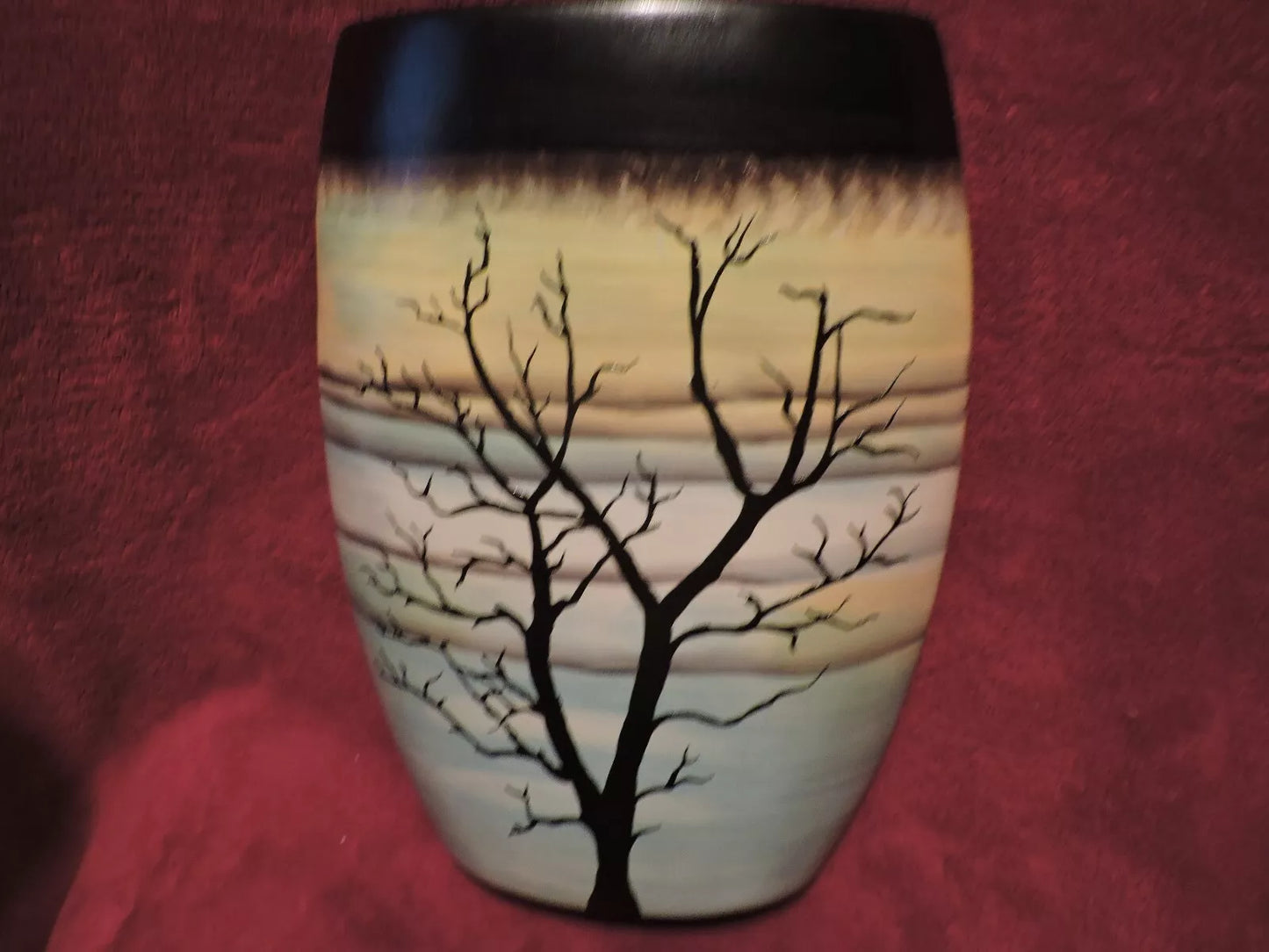 HAND PAINTED CERAMIC VASE