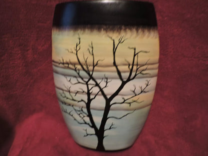 HAND PAINTED CERAMIC VASE