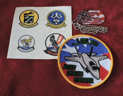 "Joint Strike Fighter" Full Color Patch & Stickers