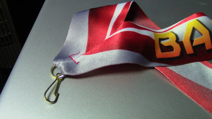 MEDAL RIBBON WITH CLIP-BASEBALL (RED/WHITE/BLUE)