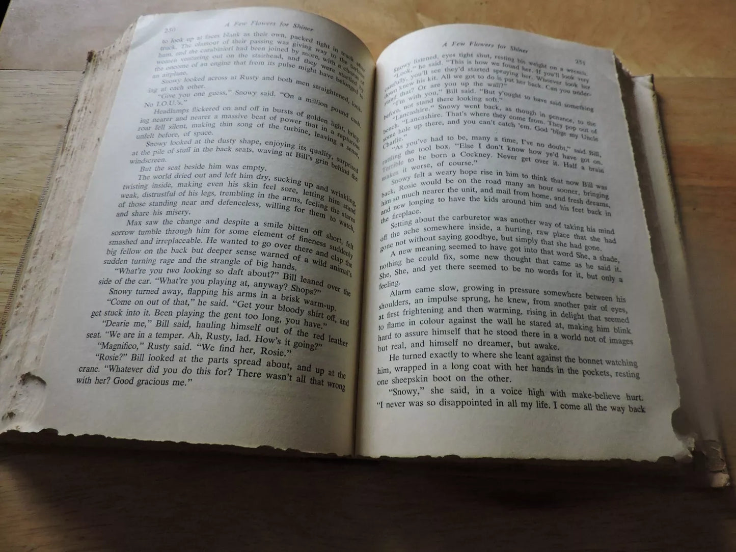 A Few Flowers For Shiner by Richard Llewellyn 1950 HC First Print MacMillan Co.