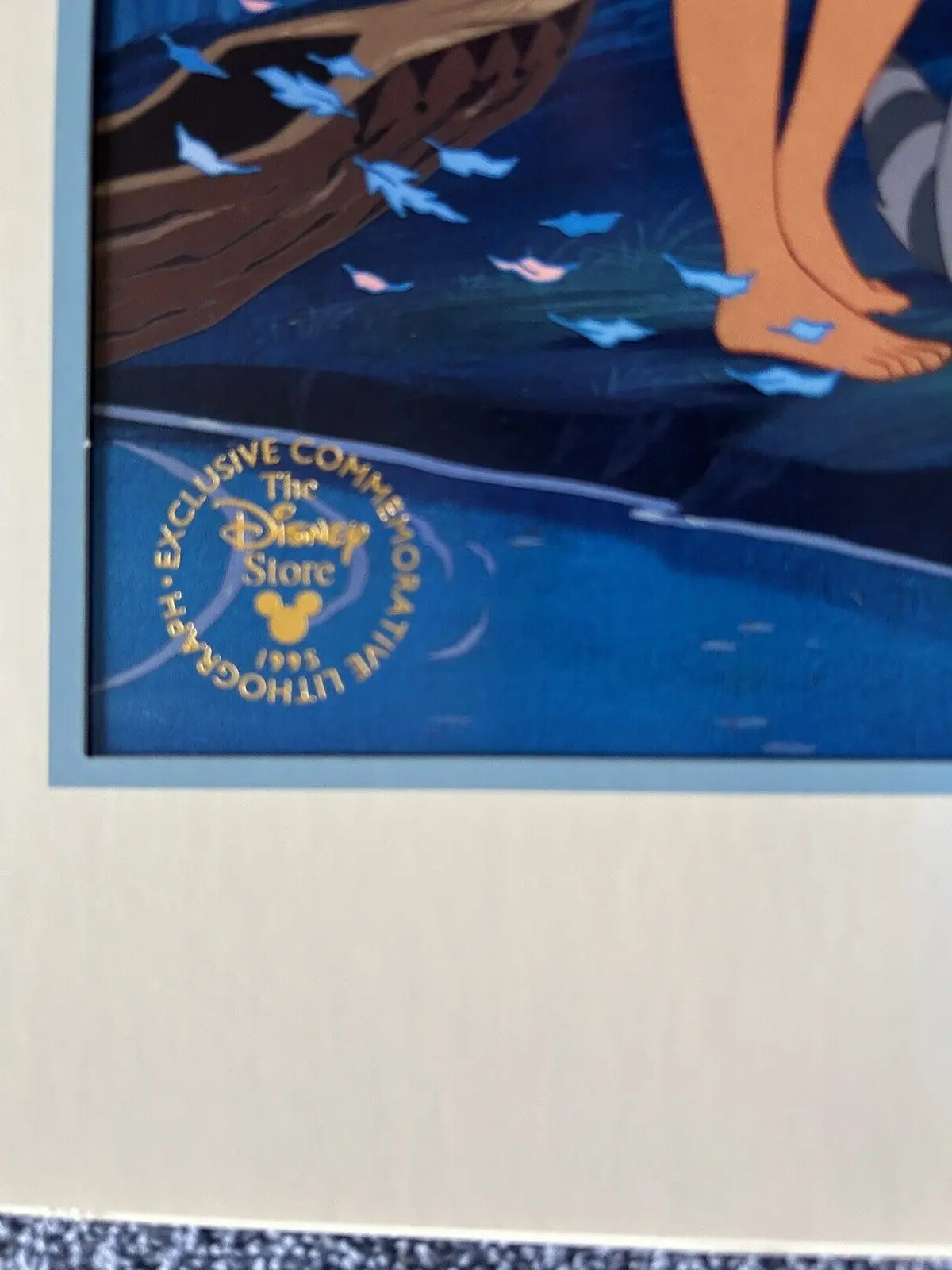 DISNEY'S POCAHONTAS COMEMORATIVE LITHOGRAPH 14 X 11 INCHES-1995