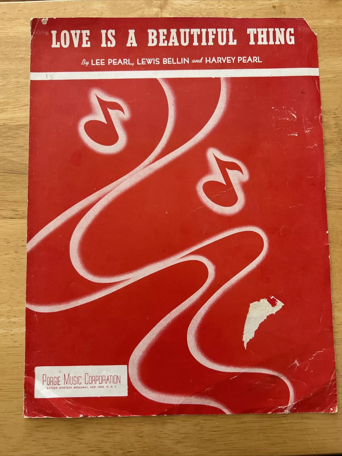 Love Is A Beautiful Thing Sheet Music 1949