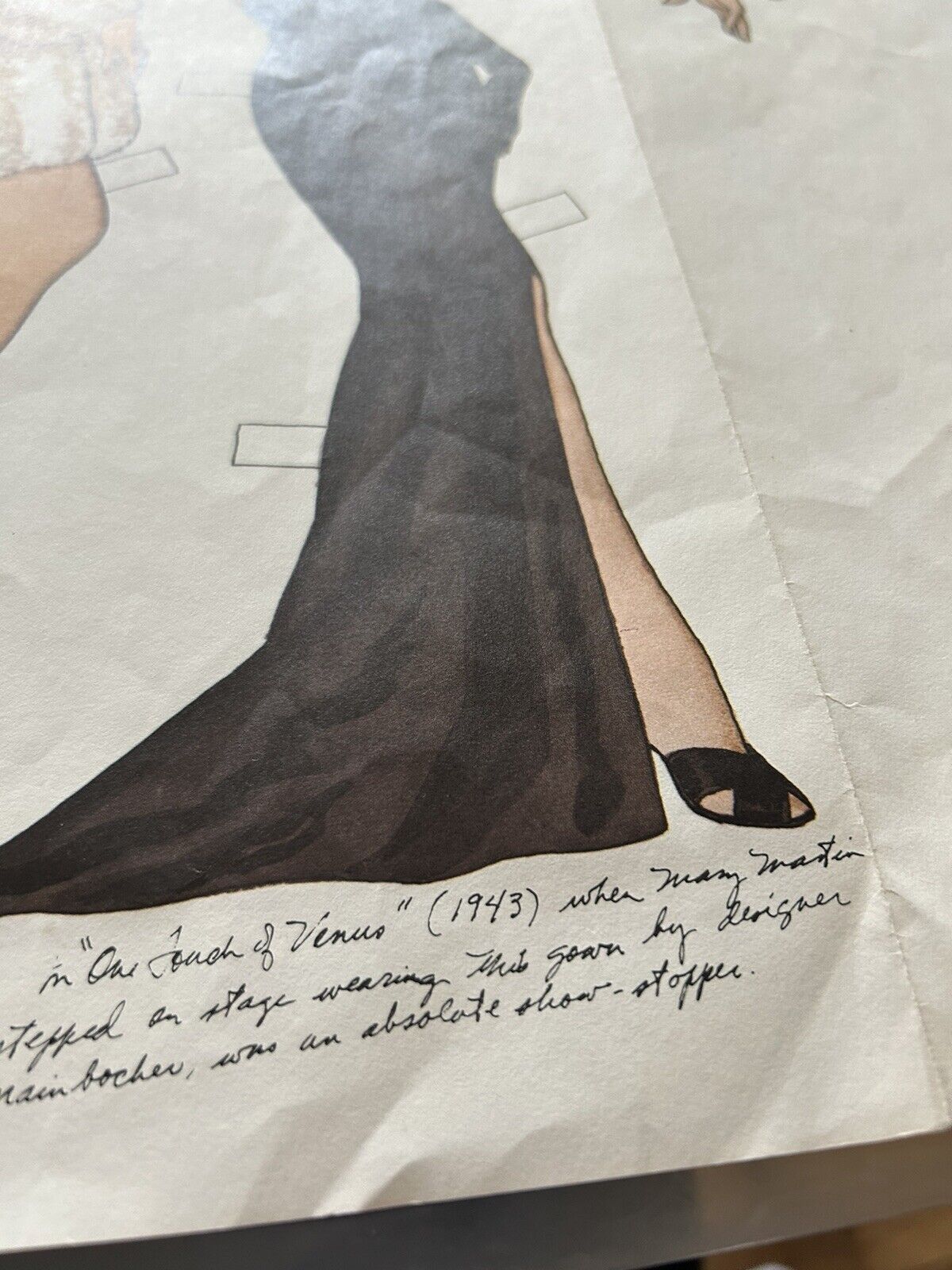 SOUVENIR PAPER DOLL "REGARDS TO BROADWAY" JUNE 1981 AUTOGRAPHED: TOM TRERNEY