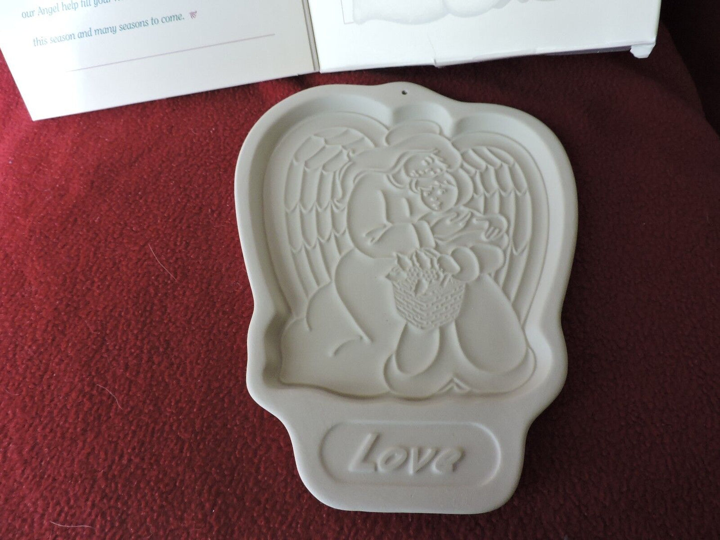 LONGABERGER POTTERY--COOKIE MOLDS--LOVE--1995