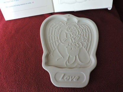 LONGABERGER POTTERY--COOKIE MOLDS--LOVE--1995