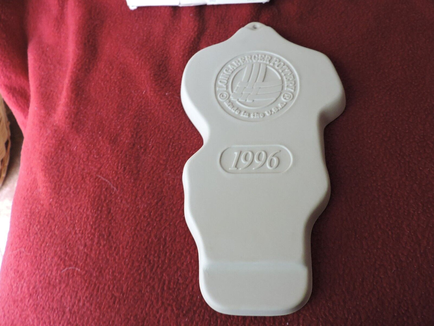 LONGABERGER POTTERY--COOKIE MOLDS--JOY--1996