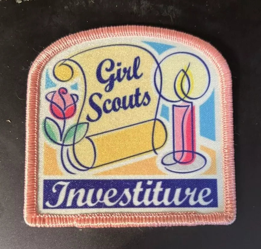Official Girl Scouts: Girl Scout Iron On Fun Patch: Investiture (large)