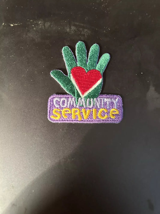 Official Girl Scouts: Girl Scout Iron On Fun Patch: Community Service