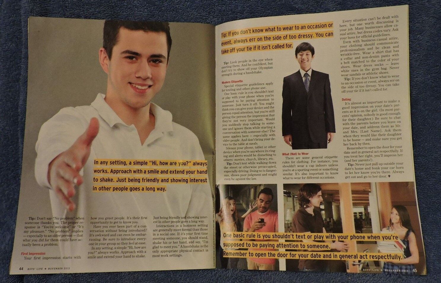 BSA-Boys' Life November 2013 Issue Features "TOYS"