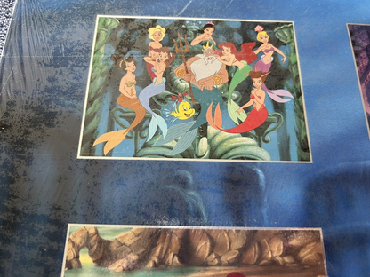 DISNEY'S THE LITTLE MERMAID COMEMORATIVE LITHOGRAPH SET OF 4 14 X 11 INCHES NEW