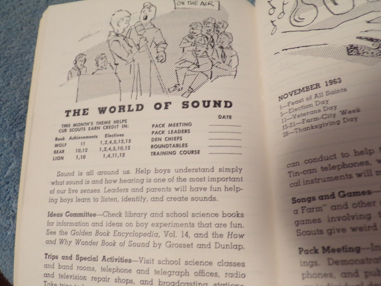 1963-1964 Cub Scout Leader's Program Notebook