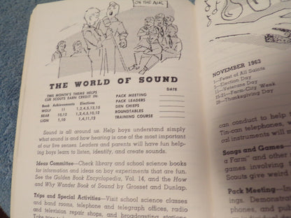 1963-1964 Cub Scout Leader's Program Notebook
