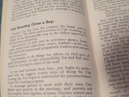 1963-1964 Cub Scout Leader's Program Notebook