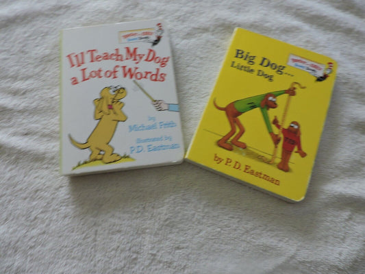 SET OF TWO BRIGHT AND EARLY BOOKS: BIG DOG...LITTLE DOG & I'LL TEACH MY DOG A LO