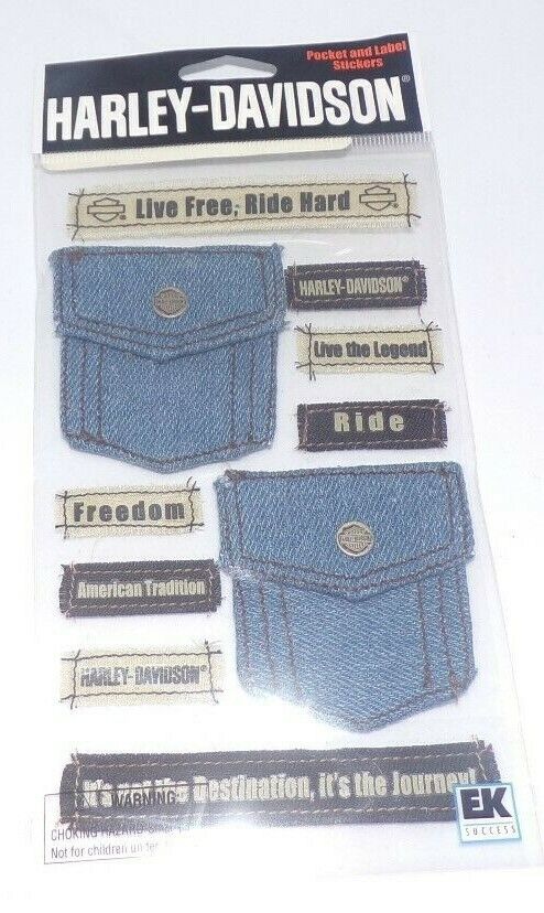 Harley Davidson Pocket and Label Stickers