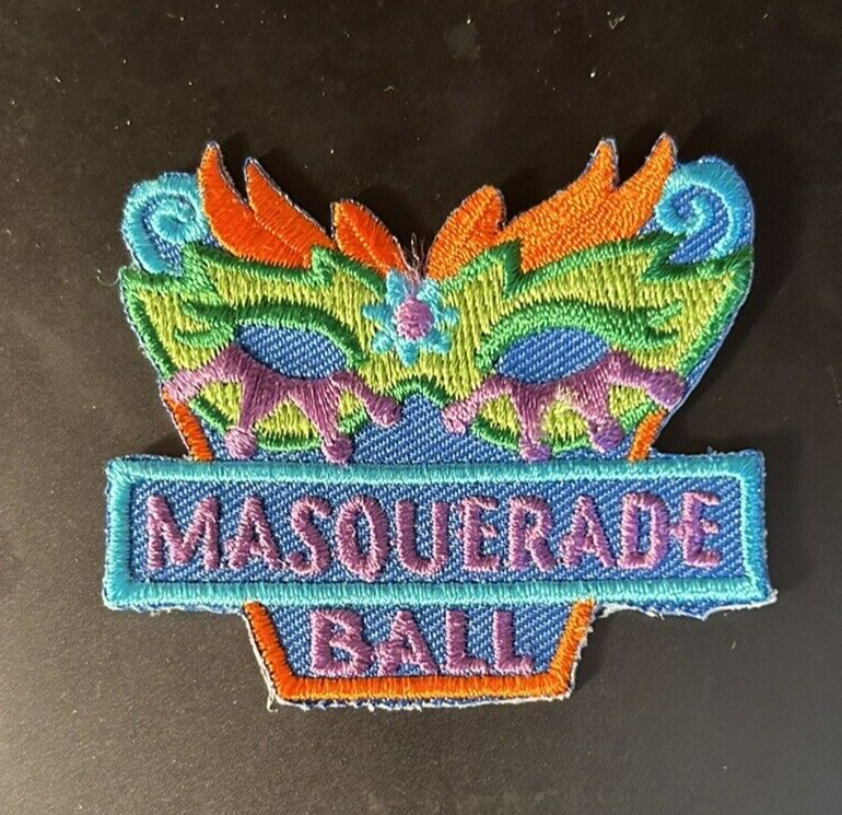 Official Girl Scouts: Girl Scout Iron On Fun Patch: Masquerade Ball
