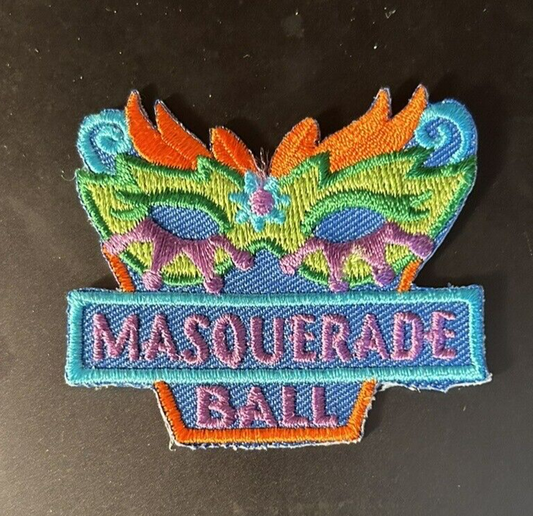 Official Girl Scouts: Girl Scout Iron On Fun Patch: Masquerade Ball