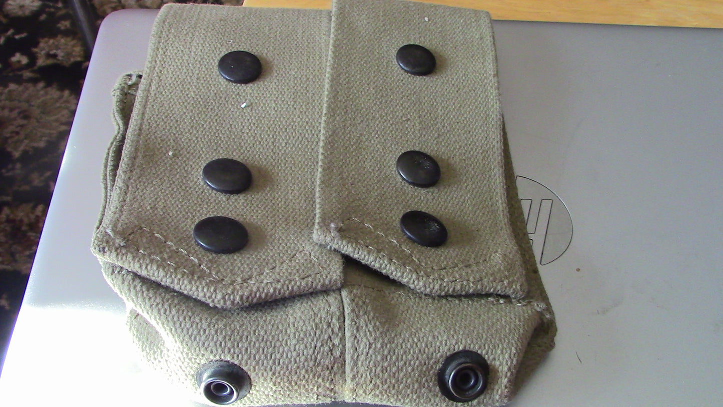 WWII-Army Two Pouch Grenade Holder