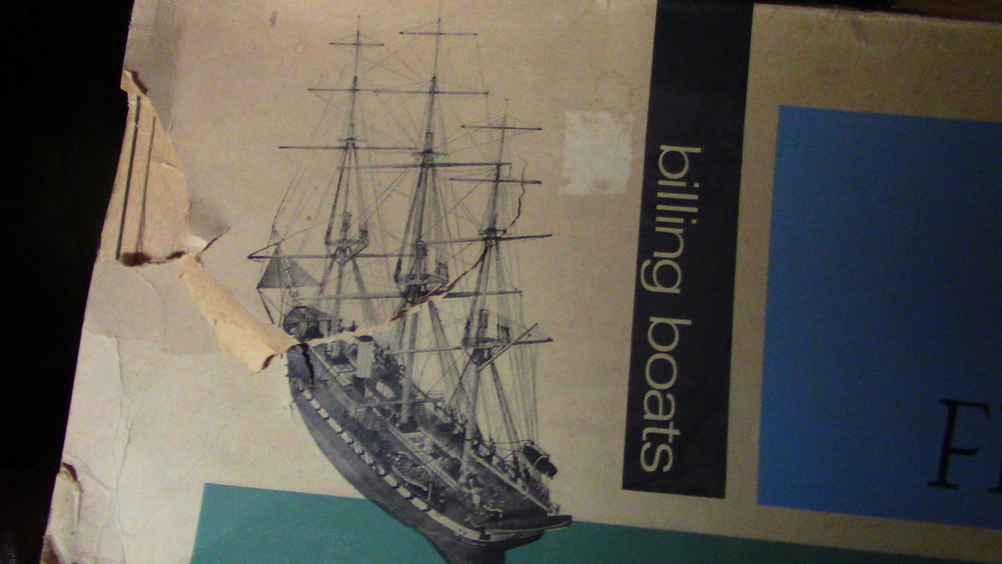 Wooden Model Frigate/Sailboat Kit: The Denmark "Fregatten Jyyland" 1961 Version