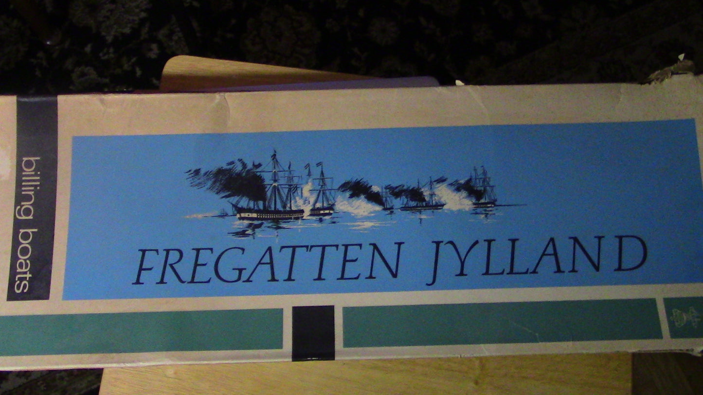 Wooden Model Frigate/Sailboat Kit: The Denmark "Fregatten Jyyland" 1961 Version