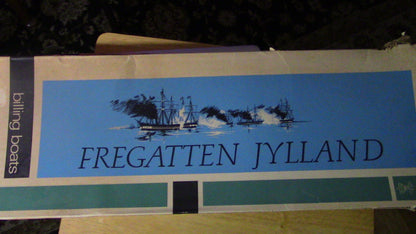 Wooden Model Frigate/Sailboat Kit: The Denmark "Fregatten Jyyland" 1961 Version