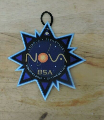 Official BSA: NOVA BUTTON PATCH-Brand New. Blue